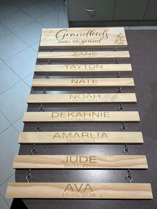 Grandkids wall plaques