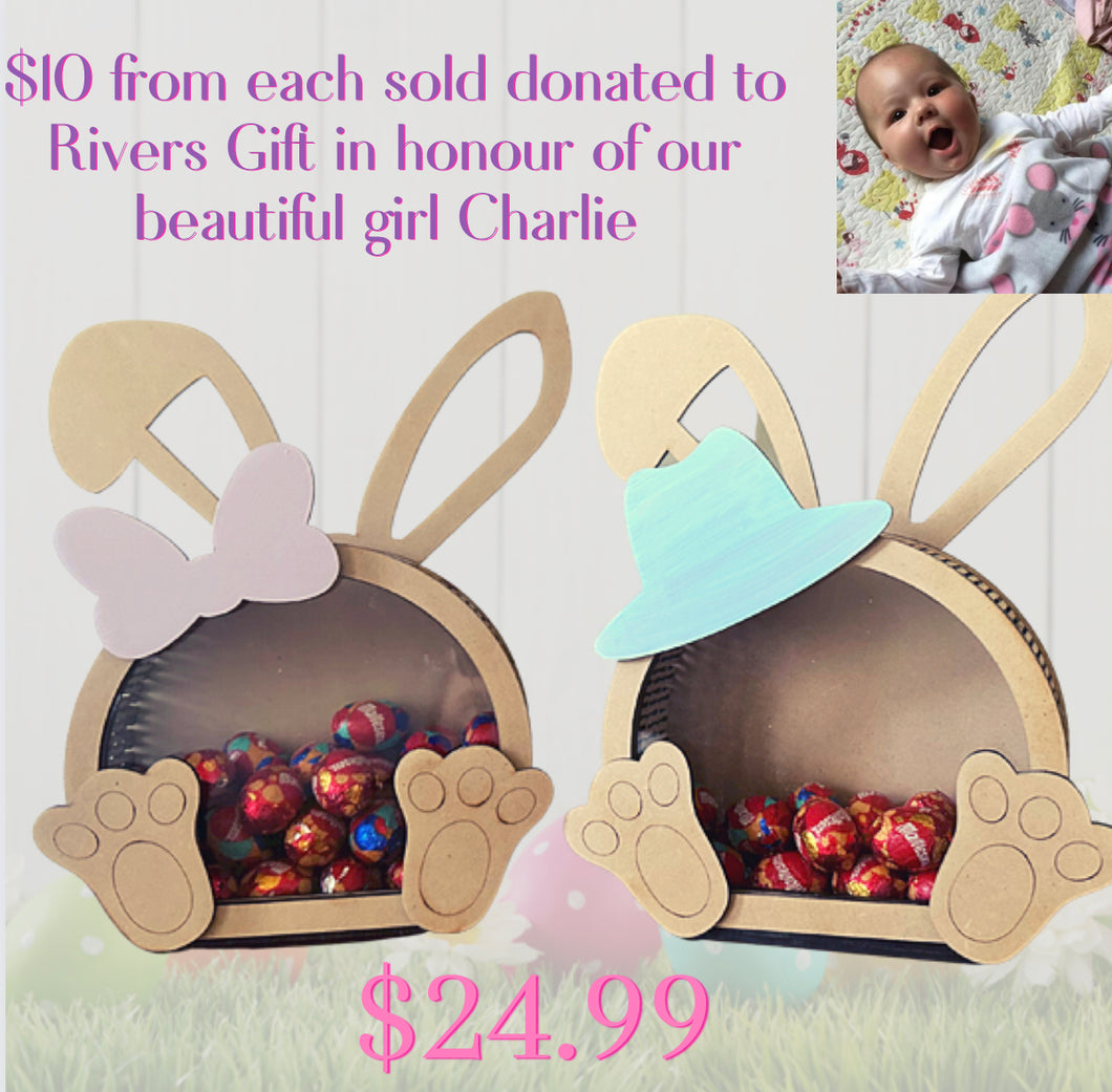 Bunny egg drop box fundraiser